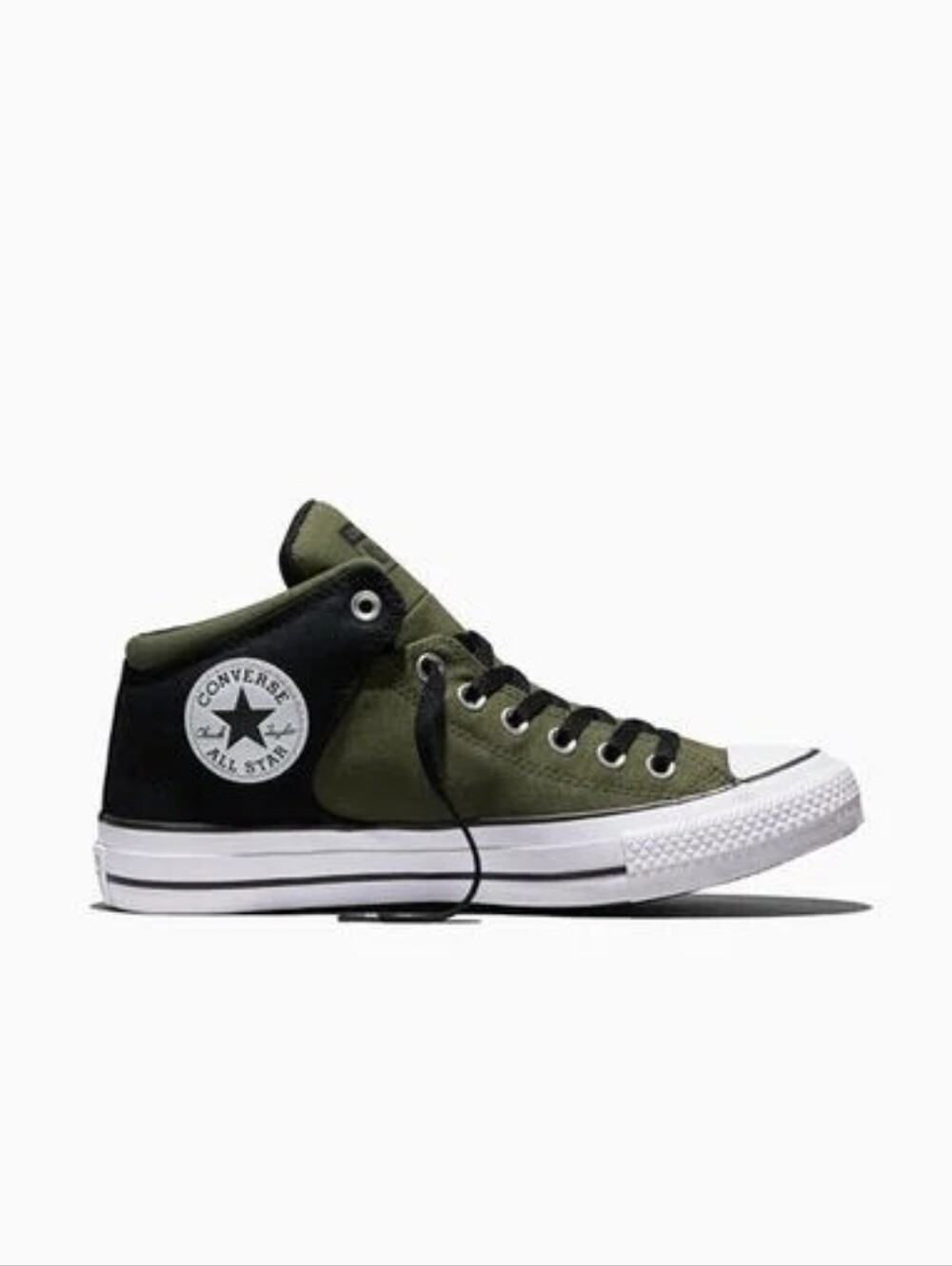 Converse Mid Top Youth Size 5 Olive Green
